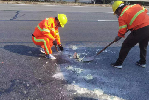 盘山公路下沉注浆加固